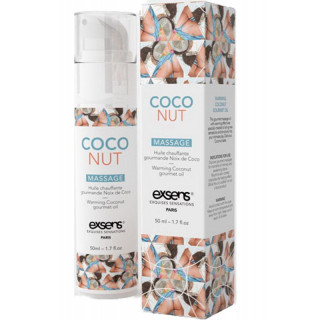 exsens : huile de massage chauffante gourmande noix de coco 50ml