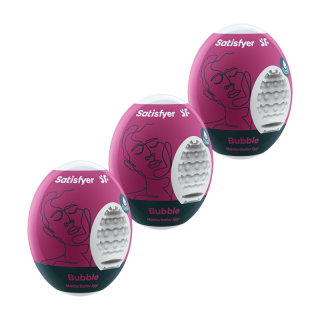 ensemble oeufs masturbateurs 3 pièces bubble  satisfyer