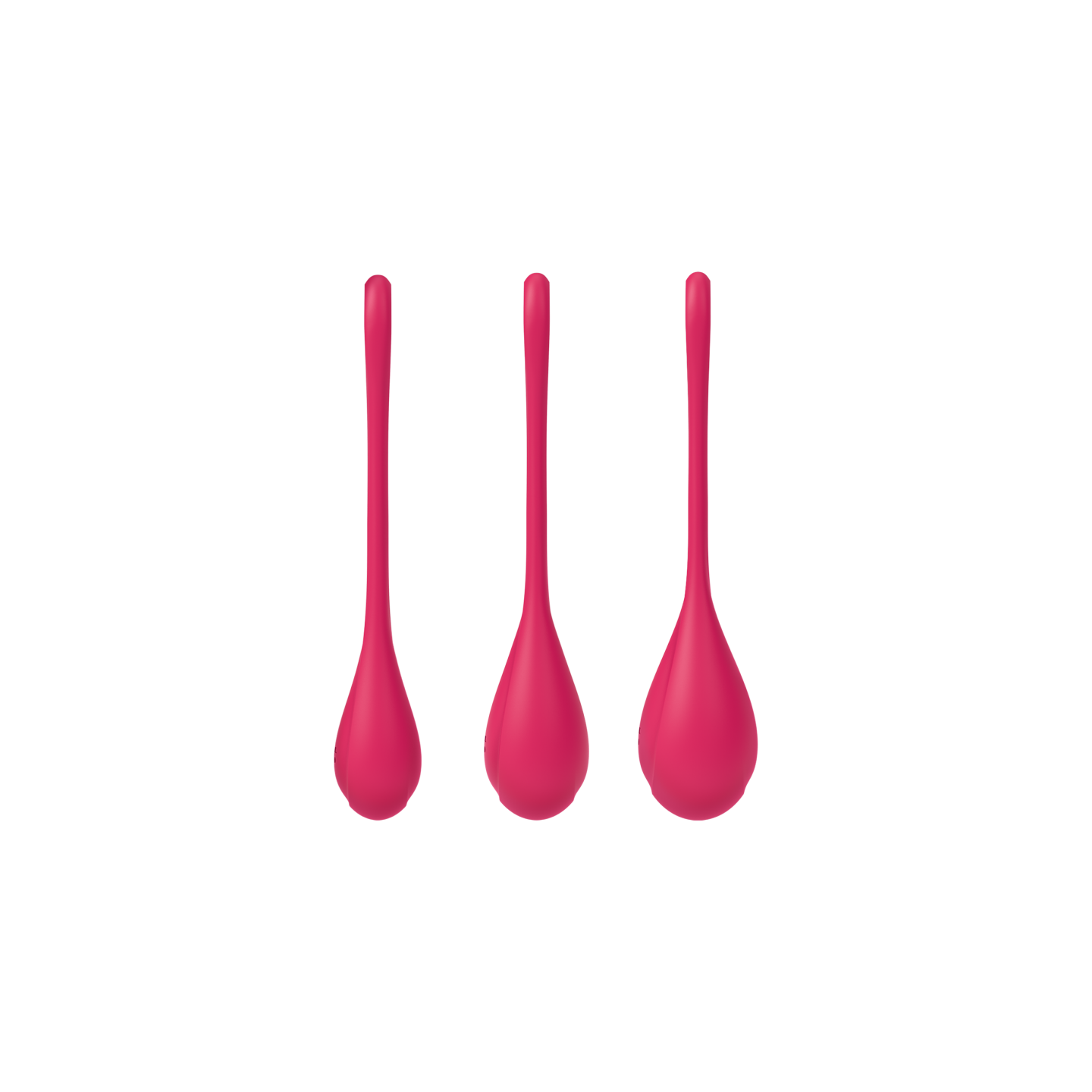 boules de geisha  yoni power 1 satisfyer   set de 3  rouge