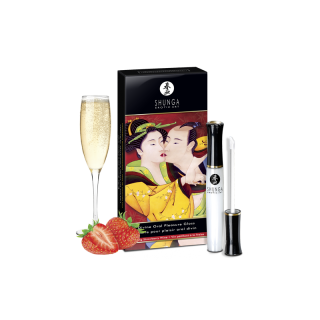 sextoys  shunga  gloss pour plaisir oral divin vin pétillant fraise