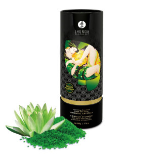 shunga  sel de bain moussant  cristaux d'orient  fleur de lotus bio