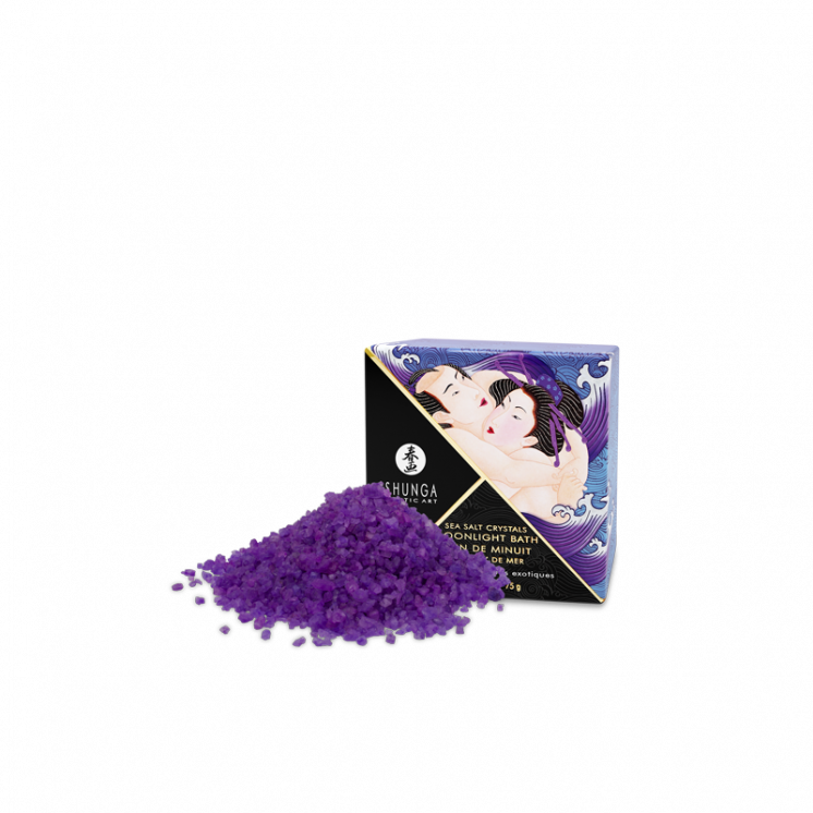 shunga : sel de bain moussant et colorant fruits exotiques