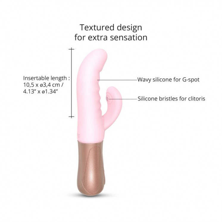 sextoys  love to love  vibromasseur rabbit sassy bunny  baby pink