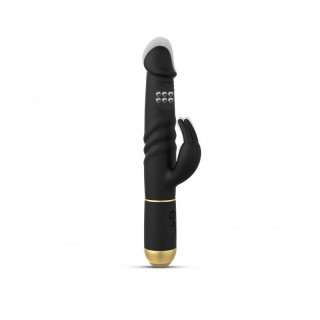 sextoys : vibromasseur dorcel furious rabbit 2.0  noir et or