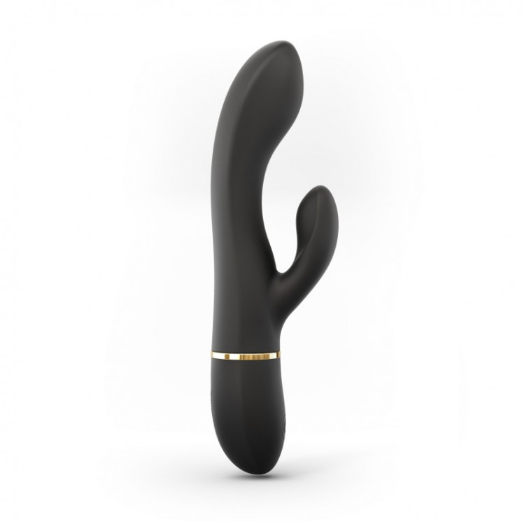 sextoys  dorcel  sextoys  vibromasseur dorcel glam rabbit noir et or