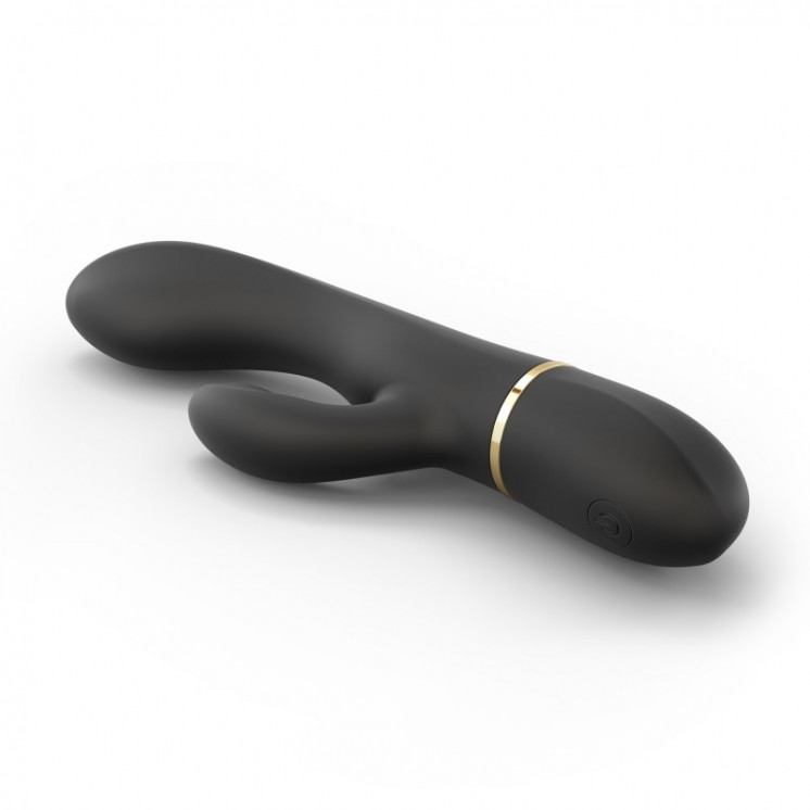 sextoys  dorcel  sextoys  vibromasseur dorcel glam rabbit noir et or