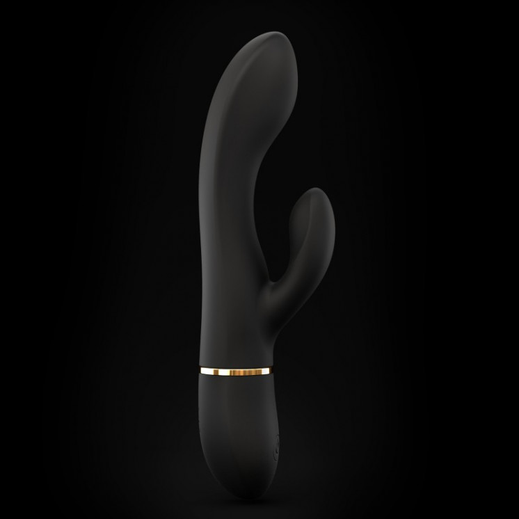 sextoys  dorcel  sextoys  vibromasseur dorcel glam rabbit noir et or