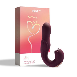 joi  vibromasseur tête rotative et stimulateur clitoridien  violet