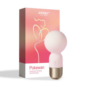 pokewan  mini vibromasseur de poche  rose honey play box