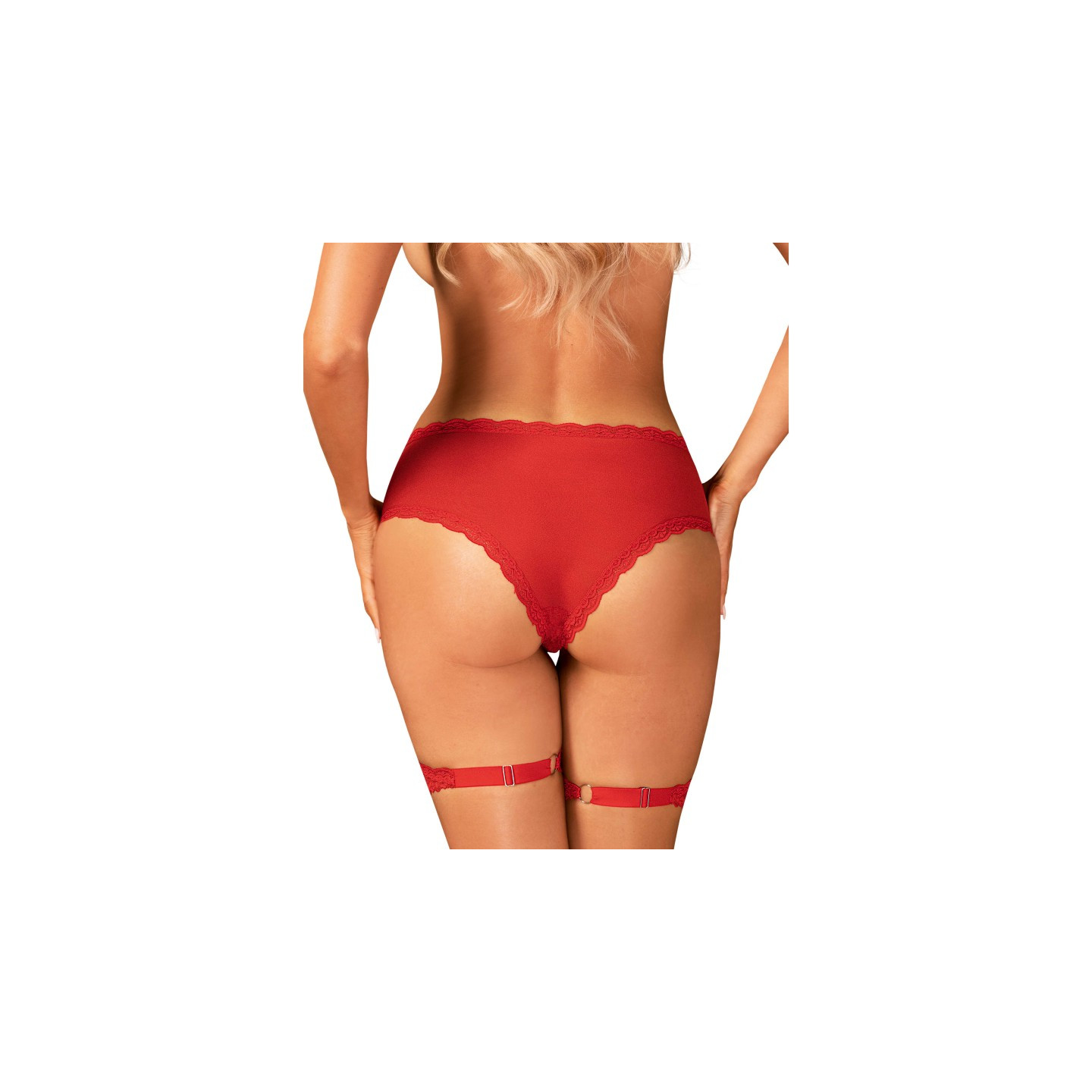  lingerie belovya culotte jarretière rouge