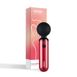 pomi wand  puissant mini vibromasseur  rose et noir honey play box