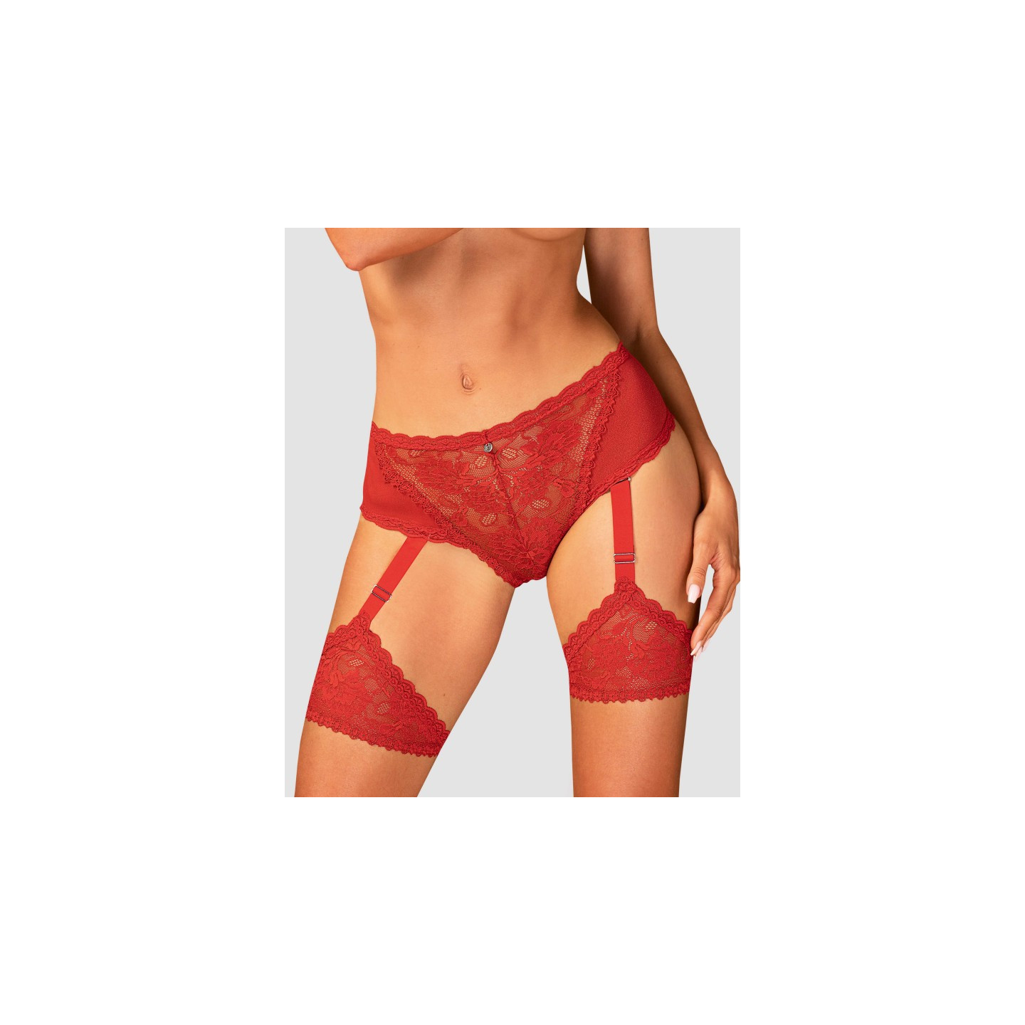  lingerie belovya culotte jarretière rouge