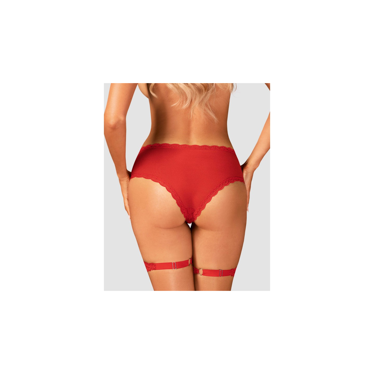  lingerie belovya culotte jarretière rouge