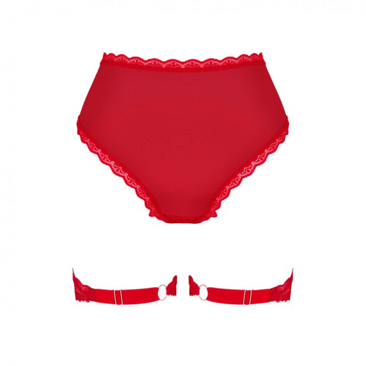  lingerie belovya culotte jarretière rouge