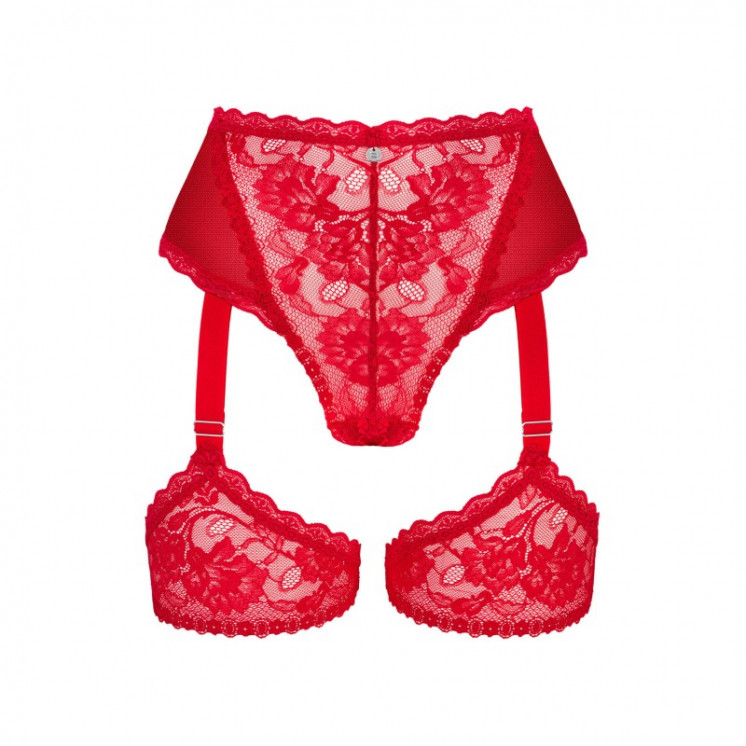  lingerie belovya culotte jarretière rouge