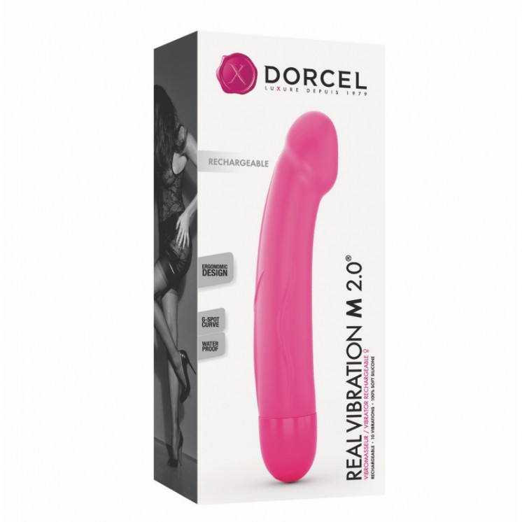  sextoys  vibromasseur dorcel real vibration m 22 cm 2.0 rose