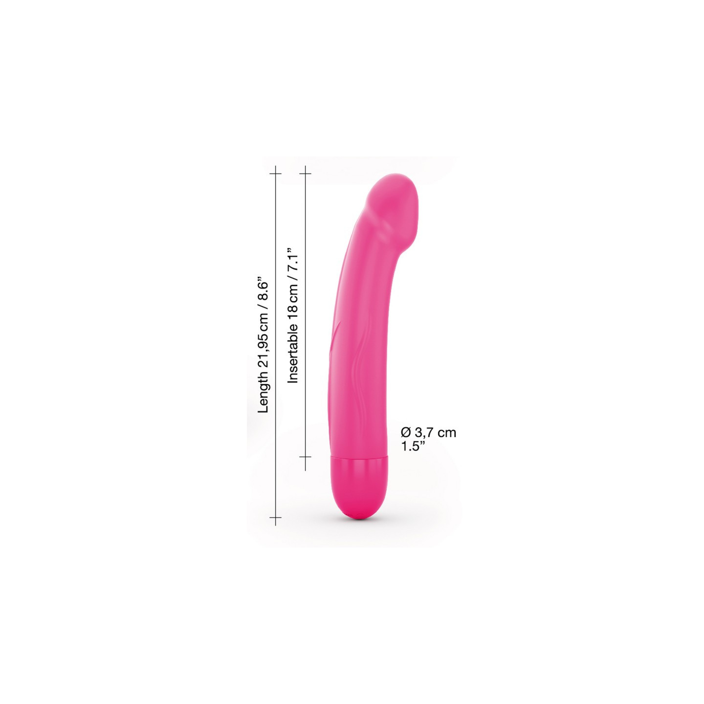  sextoys  vibromasseur dorcel real vibration m 22 cm 2.0 rose