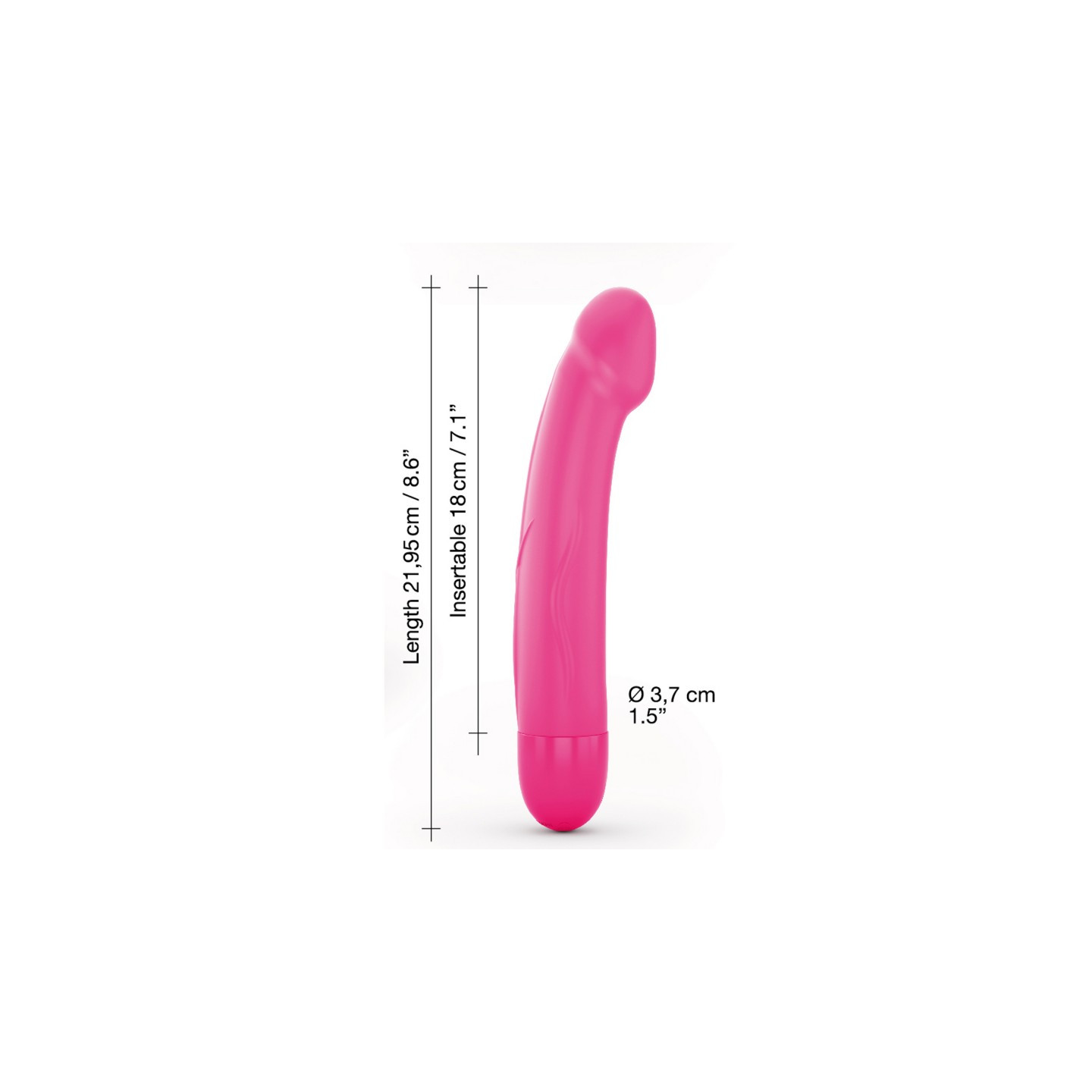  sextoys  vibromasseur dorcel real vibration m 22 cm 2.0 rose