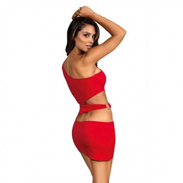 V-9249 Robe - Rouge