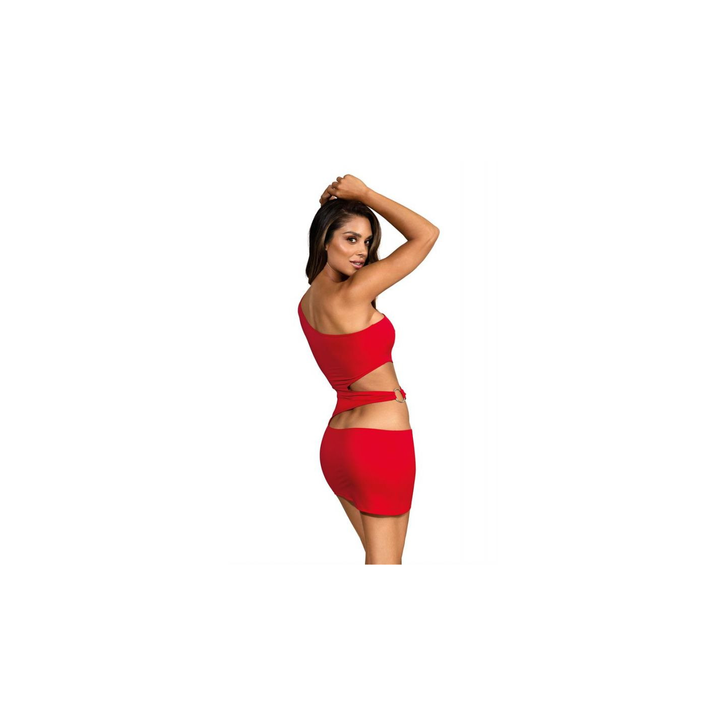 V-9249 Robe - Rouge