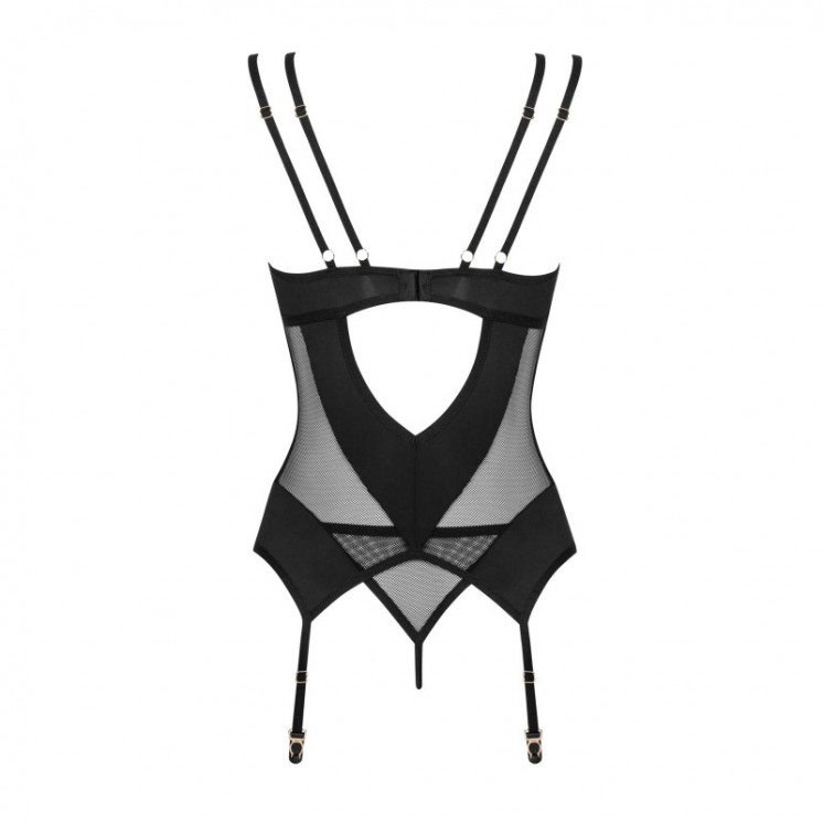 nesari corset et string  noir