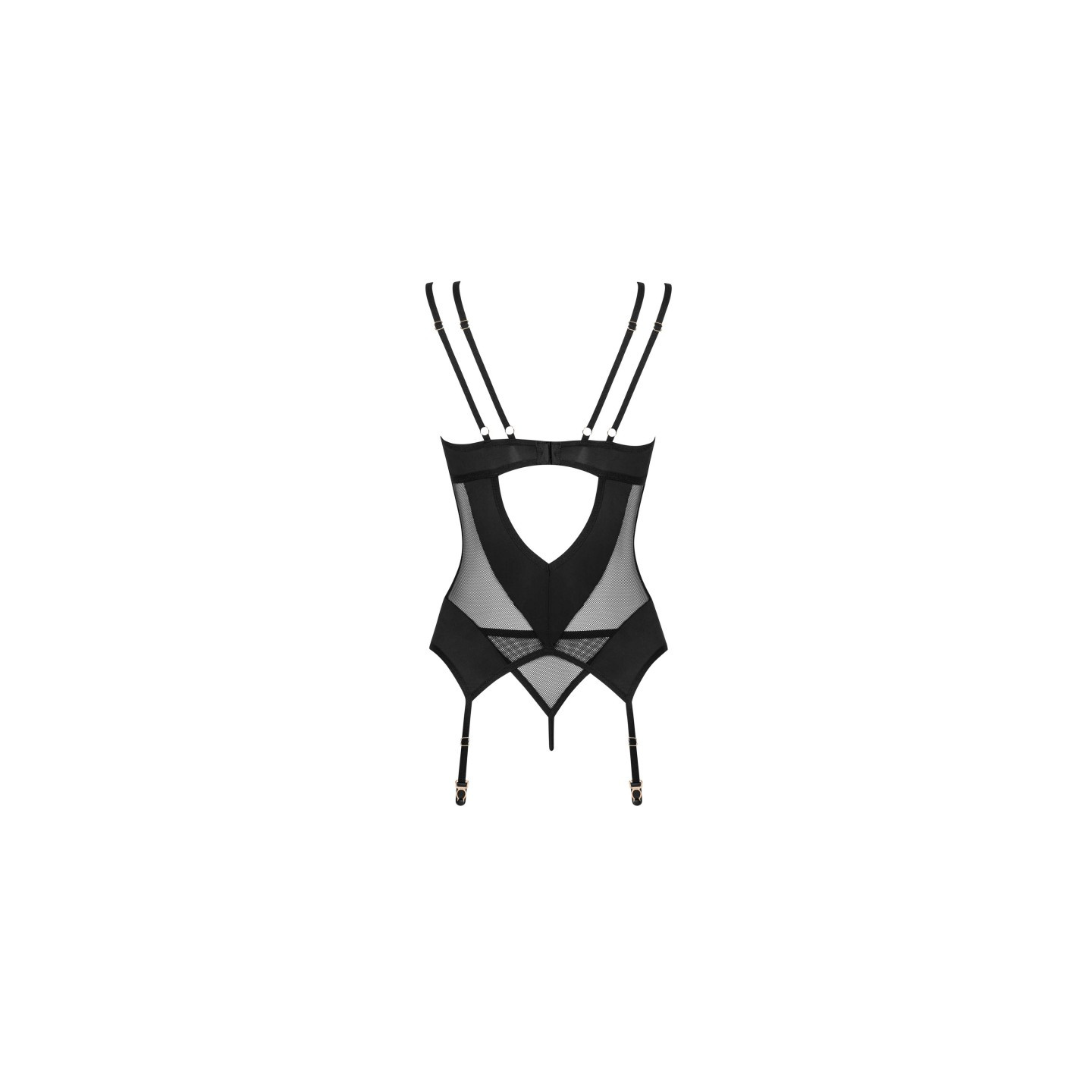 nesari corset et string  noir