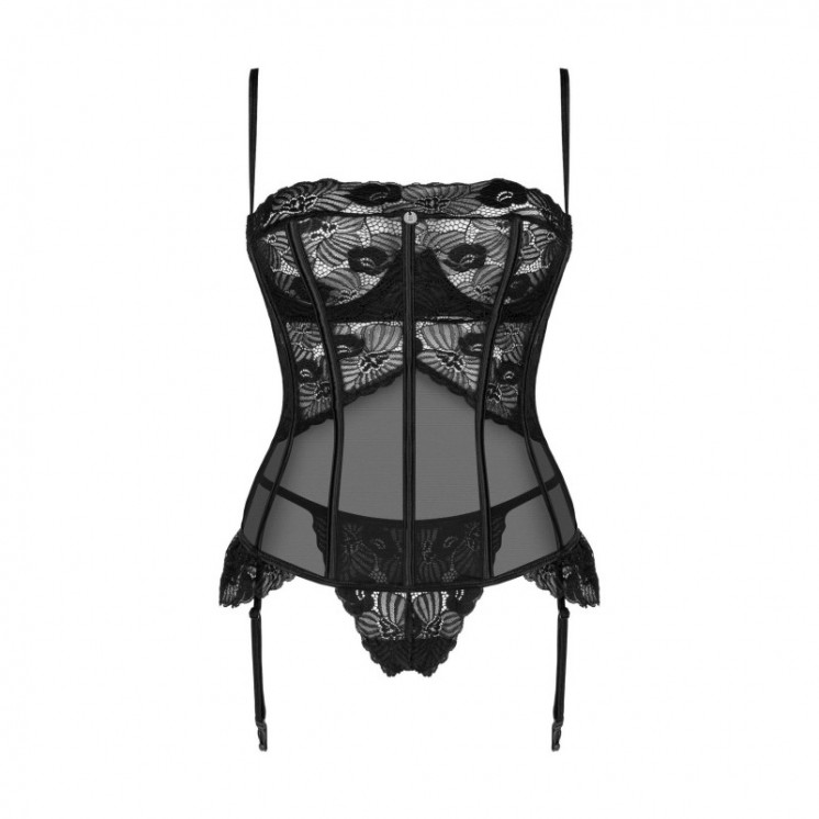 lingerie serena love corset  noir