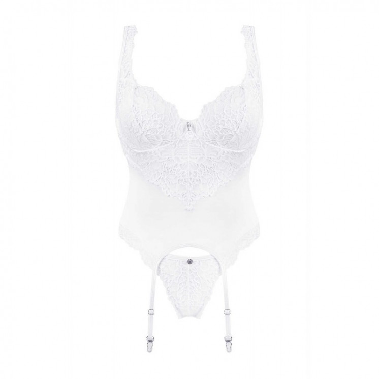 obsessive corset et string blanc amor blanco