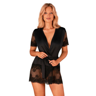 maderris peignoir  noir obsessive par votre  tendance sensuelle