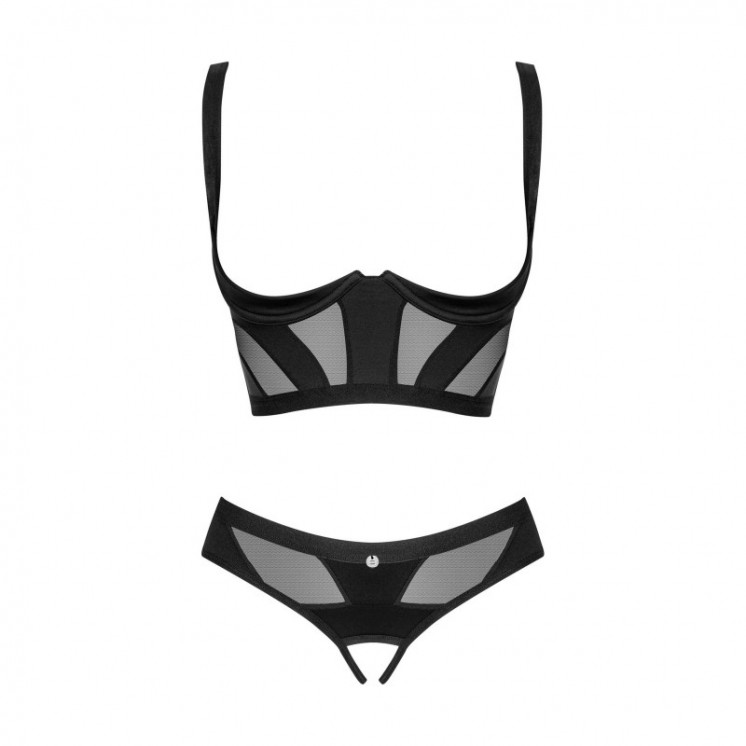 chic amoria ensemble ouvert noir obsessive par votre tendancesensuelle