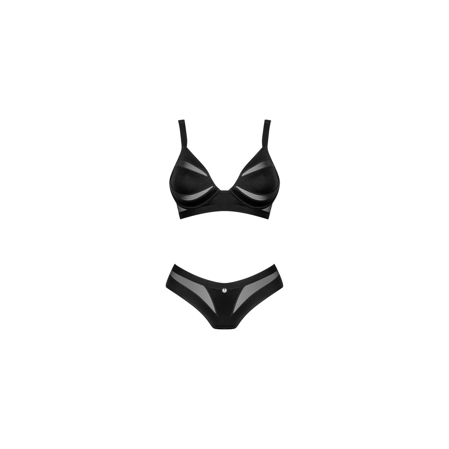 chic amoria ensemble 2 pièces  noir obsessive par tendance sensuelle