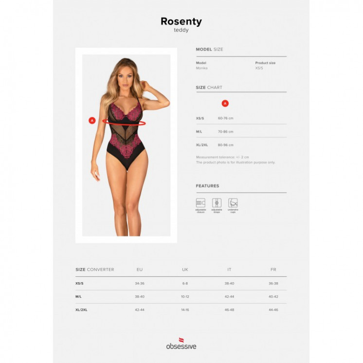 votre  lingerie sexy vous présente rosenty body  noir