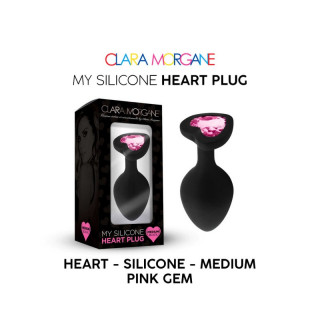 my silicone heart plug  gem rose clara morgane