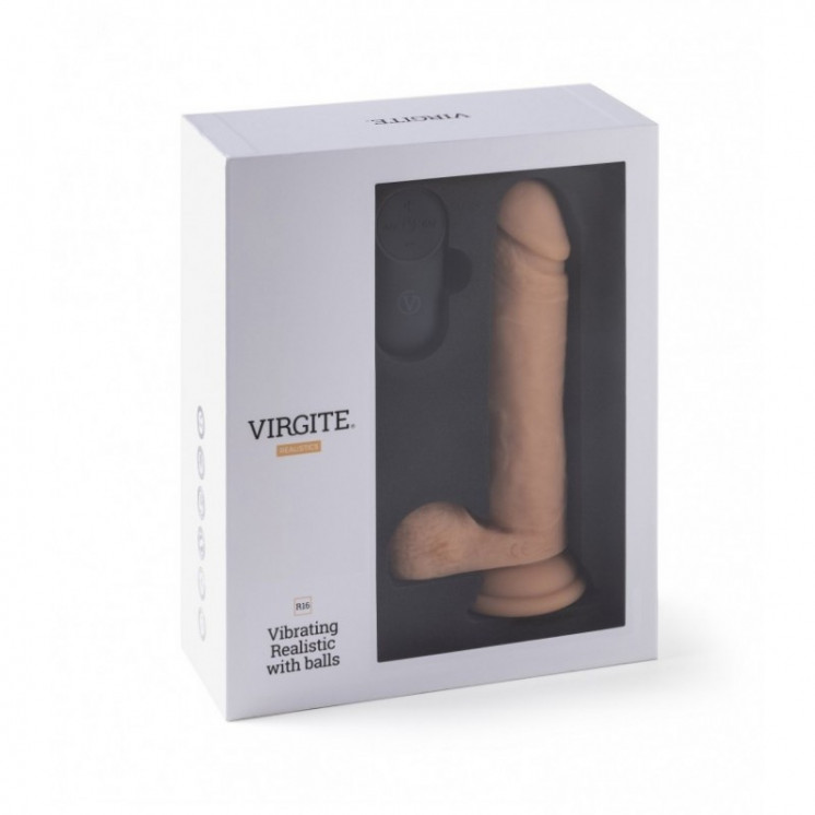 vibromasseur rÉaliste r16 flesh 16 cm avec tÉlÉcommande chair