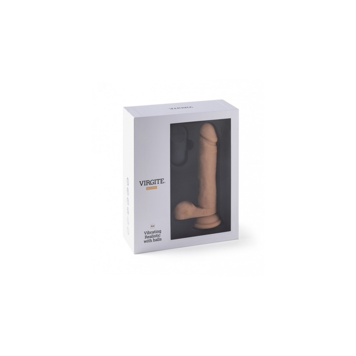 vibromasseur rÉaliste r16 flesh 16 cm avec tÉlÉcommande chair