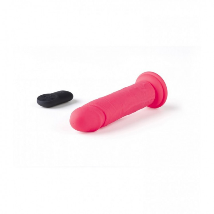 vibromasseur rÉaliste r15 flesh 16.5cm avec tÉlÉcommande rose