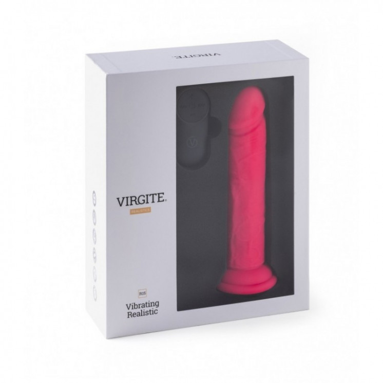 vibromasseur rÉaliste r15 flesh 16.5cm avec tÉlÉcommande rose