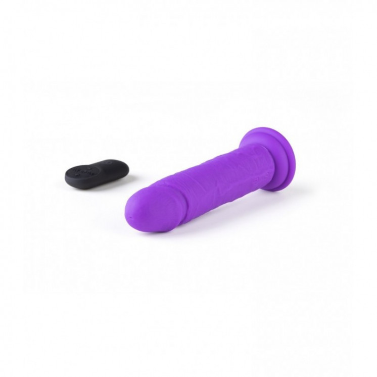 vibromasseur rÉaliste r15 flesh 16.5cm avec tÉlÉcommande violet