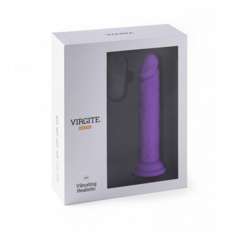 vibromasseur rÉaliste r15 flesh 16.5cm avec tÉlÉcommande violet