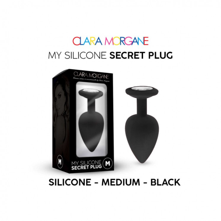 my silicone secret plug  noir clara morgane