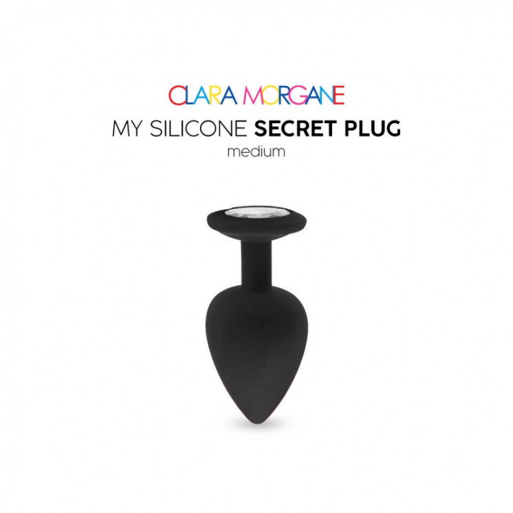 my silicone secret plug  noir clara morgane