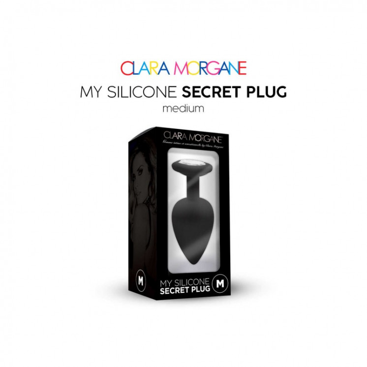 my silicone secret plug  noir clara morgane