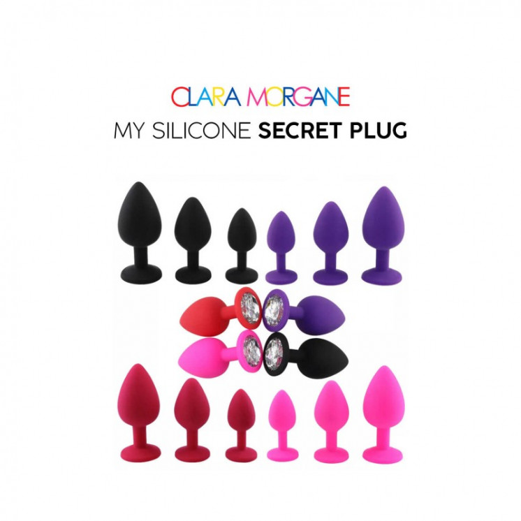 my silicone secret plug  noir clara morgane