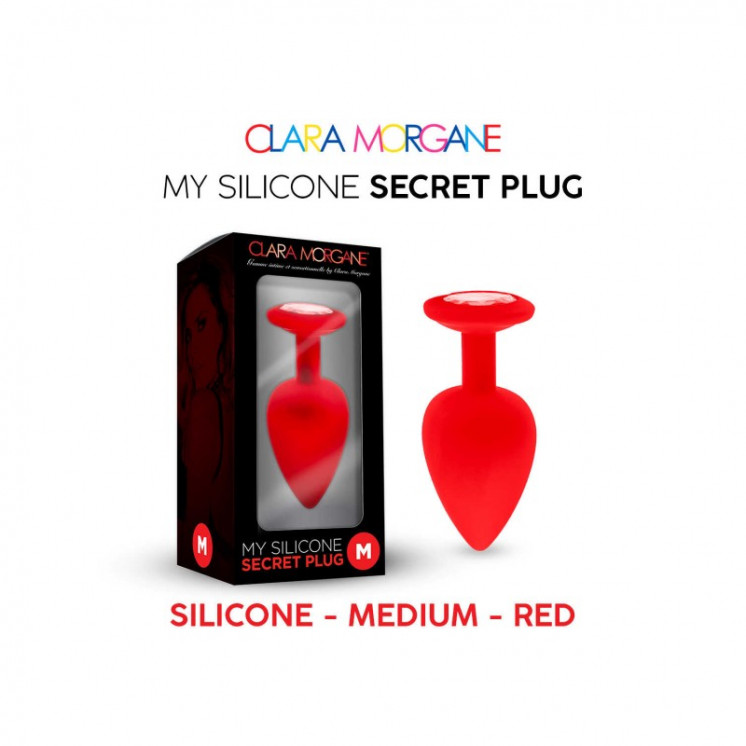 my silicone secret plug  rouge clara morgane