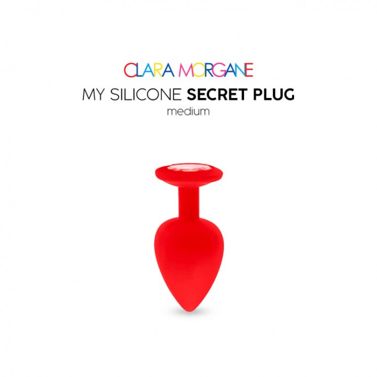 my silicone secret plug  rouge clara morgane