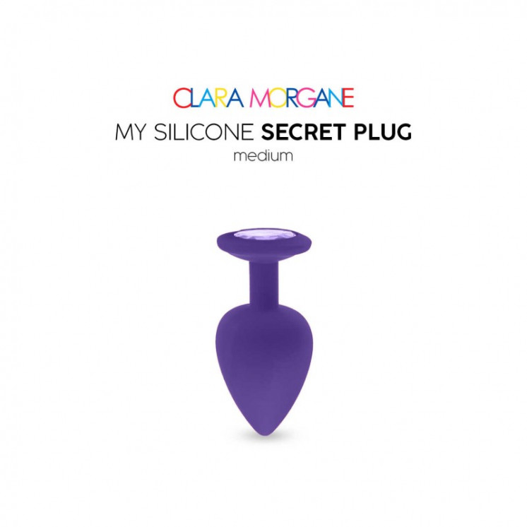 my silicone secret plug  purple clara morgane