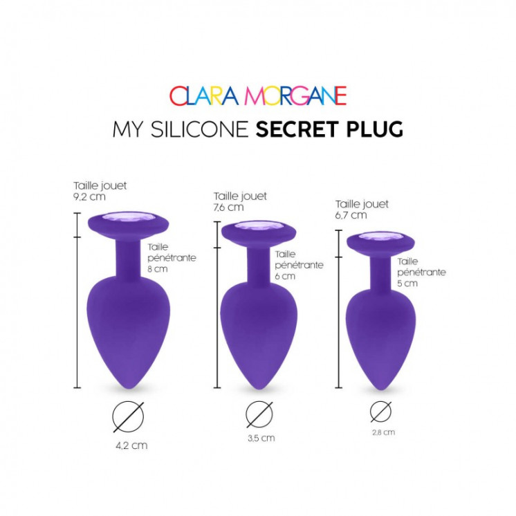 my silicone secret plug  purple clara morgane