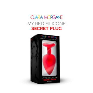 my red silicone secret plug medium clara morgane