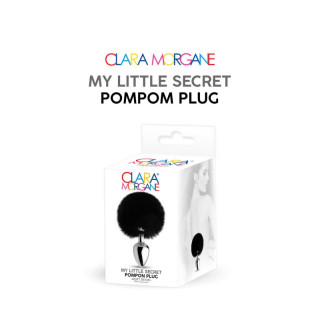 my little secret pompom plug  noir clara morgane