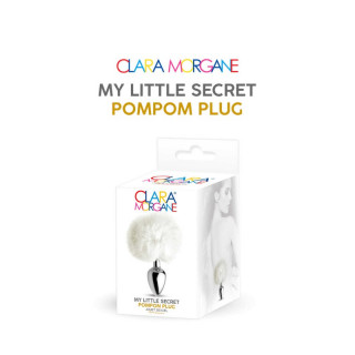 my little secret pompom plug  blanc clara morgane